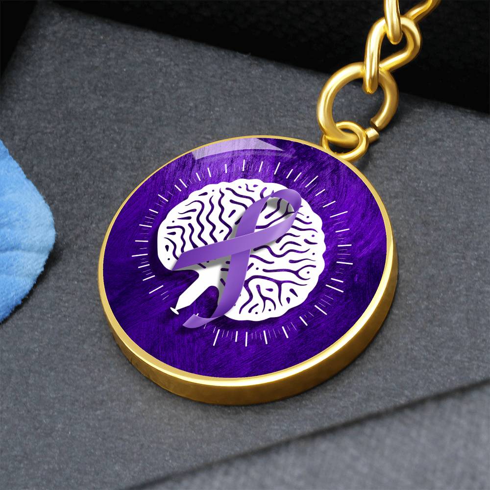 Neurostrong Epilepsy Awareness Keychain