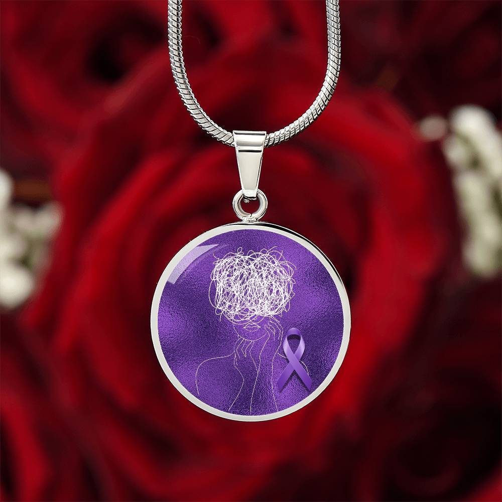 Glitch Halo Seizure Brain Necklace