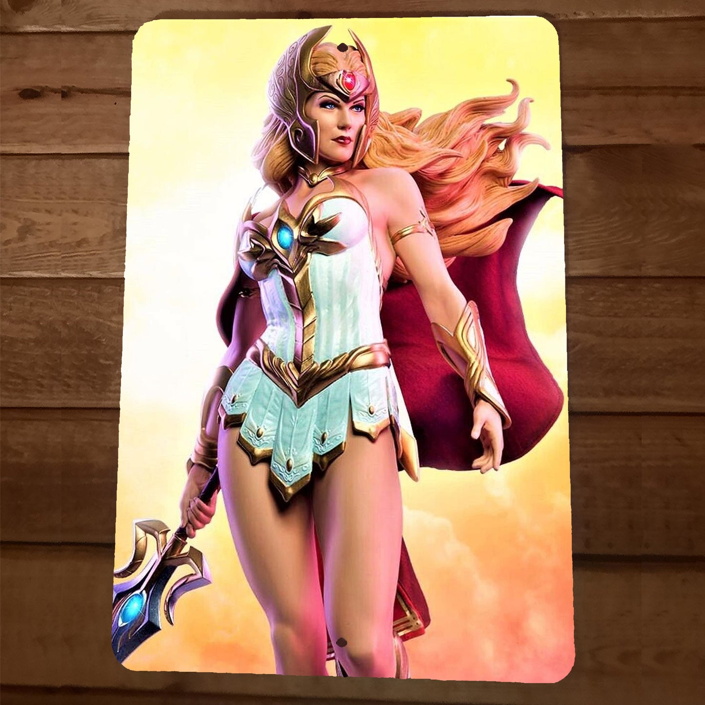 She Ra Princess of Power 8x12 Metal Wall Sign MOTU Shera #2