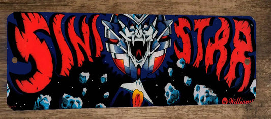 Sini-Star SINISTAR Classic Arcade Marquee Banner 4x12 Metal Wall Sign Retro 80s