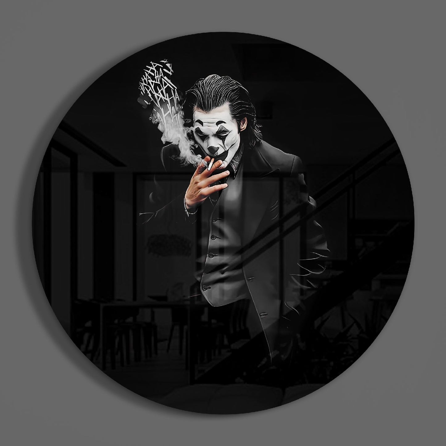 Joker Glass Wall Art