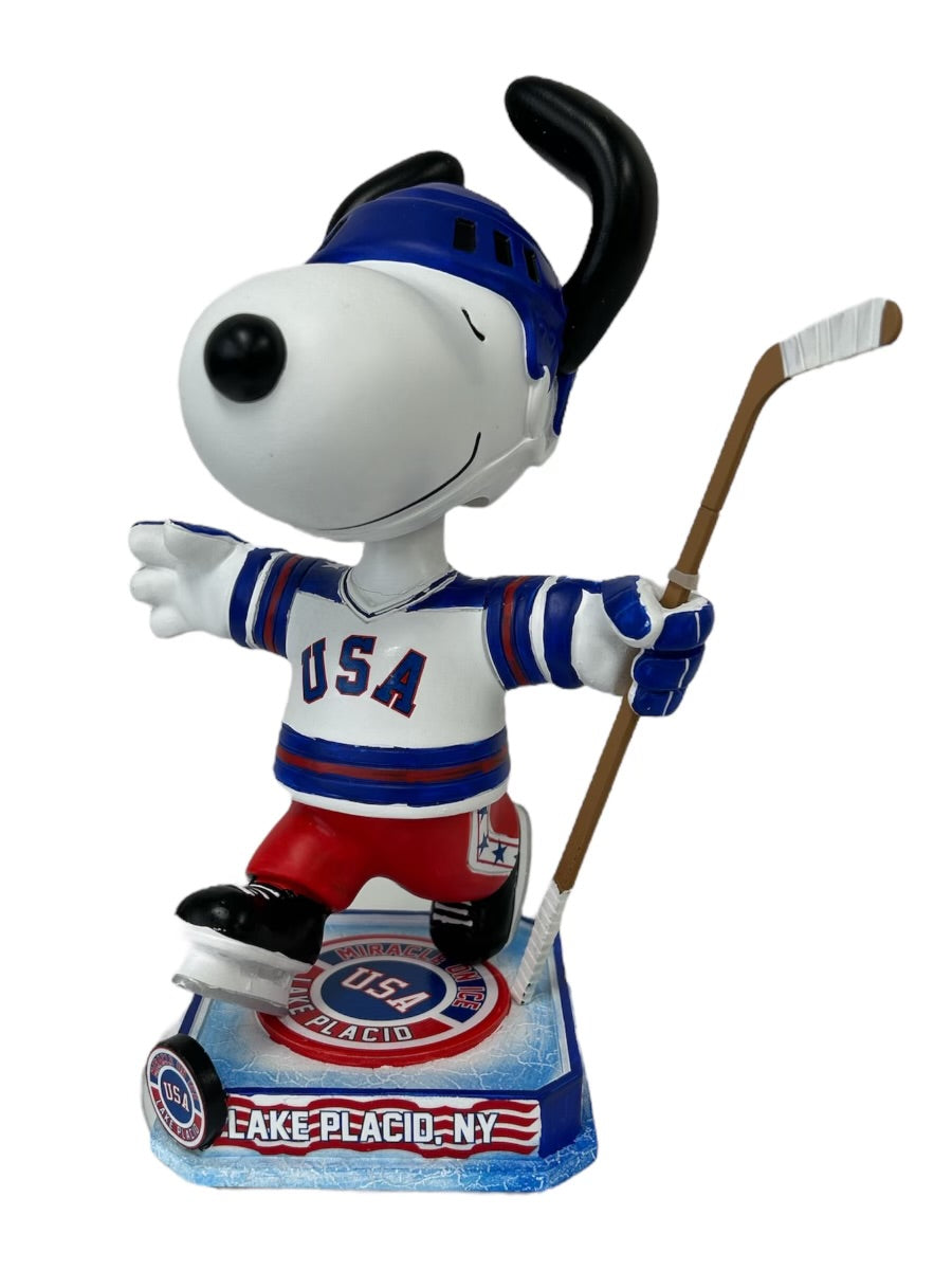 Snoopy USA Hockey Miracle on Ice Officially Licensed 8 inch Bobblehead  (only 12 left)