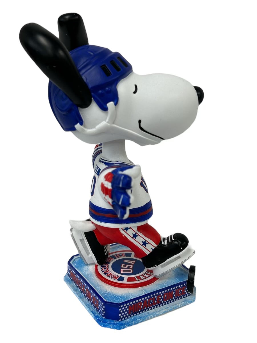 Snoopy USA Hockey Miracle on Ice Officially Licensed 8 inch Bobblehead  (only 12 left)