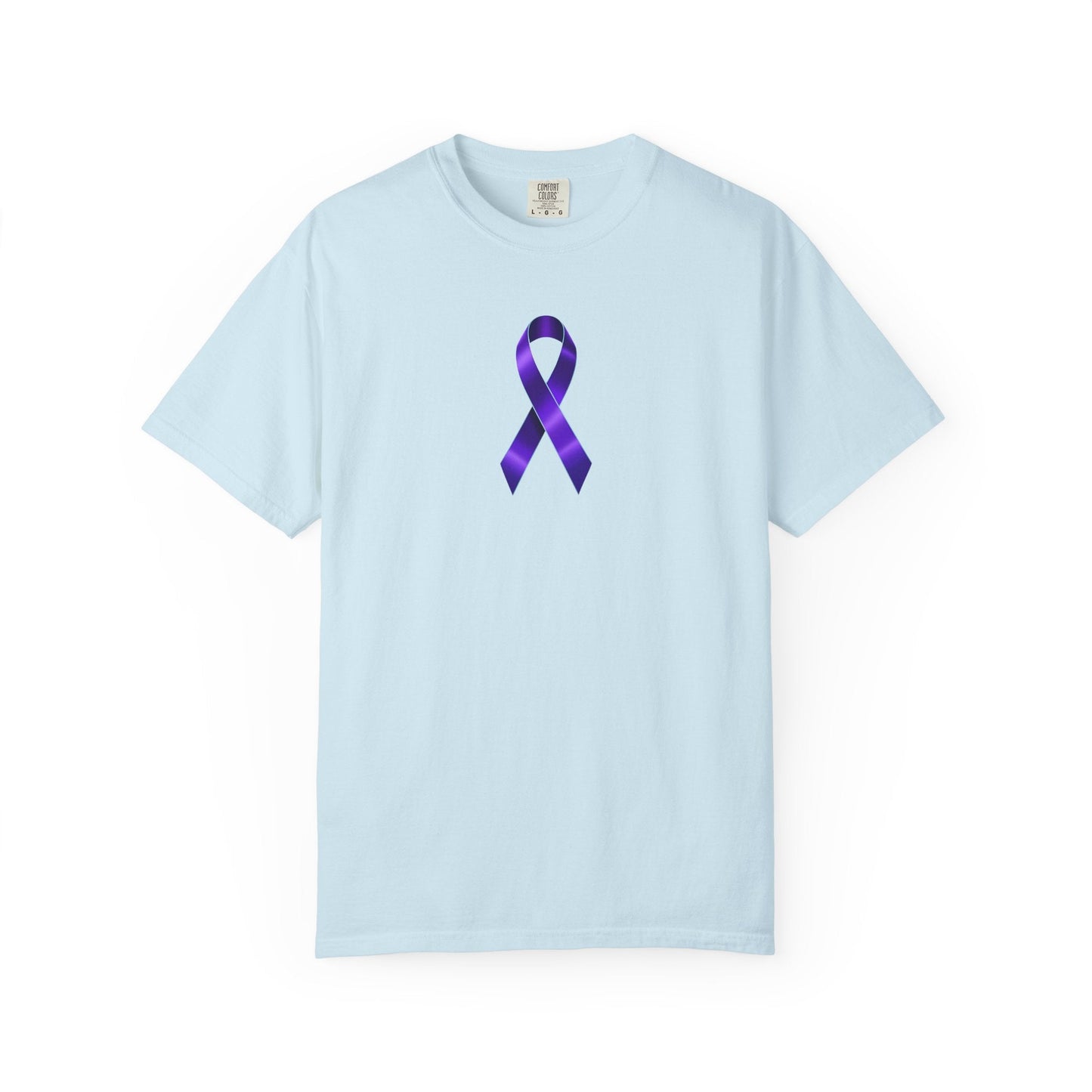 Solitary Purple Ribbon Awareness T-Shirt