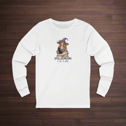 Spellbinding Cat Lady Long-Sleeve Tee