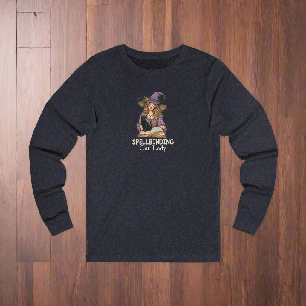 Spellbinding Cat Lady Long-Sleeve Tee