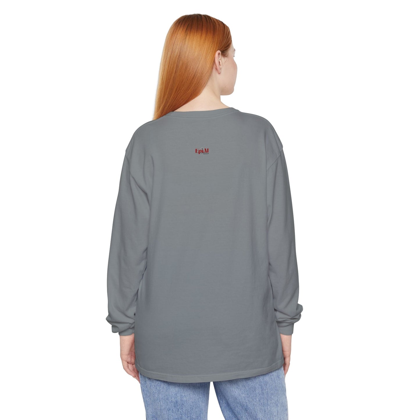 Spooky Cat Grim Reaper Long-Sleeve T-Shirt – Perfect for Halloween Fans