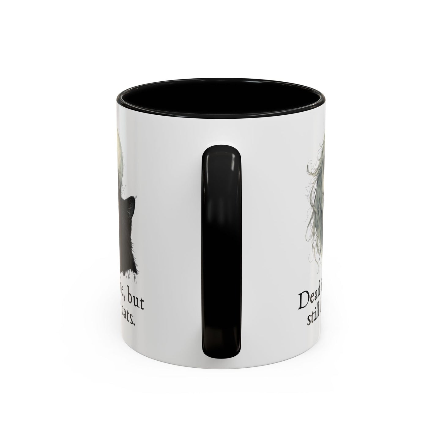 Spooky Dead Inside Cat Lover Mug for Cat Enthusiasts
