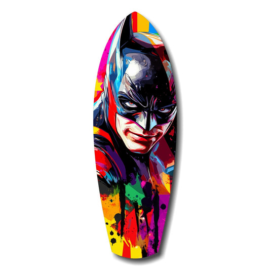 Shadowed Vigilante Glass Wall Art