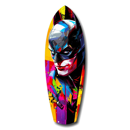 Shadowed Vigilante Glass Wall Art