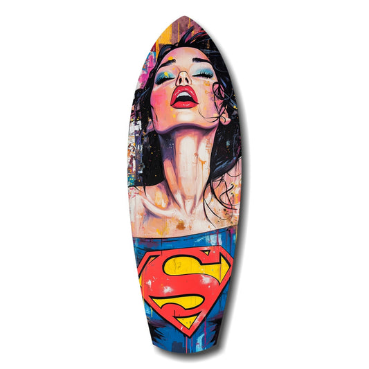 Supergirl Glass Wall Art