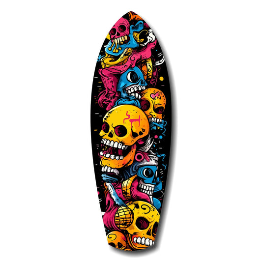 Street Soul Graffiti Skulls Glass Wall Art