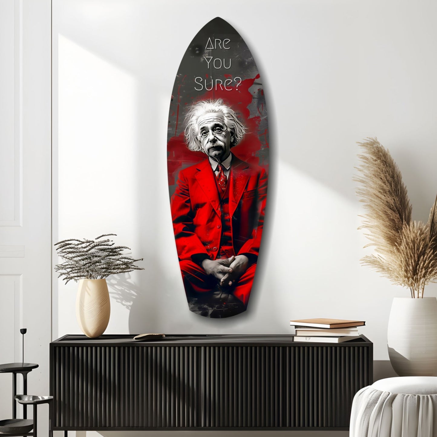 Are You Sure Glass Wall Art