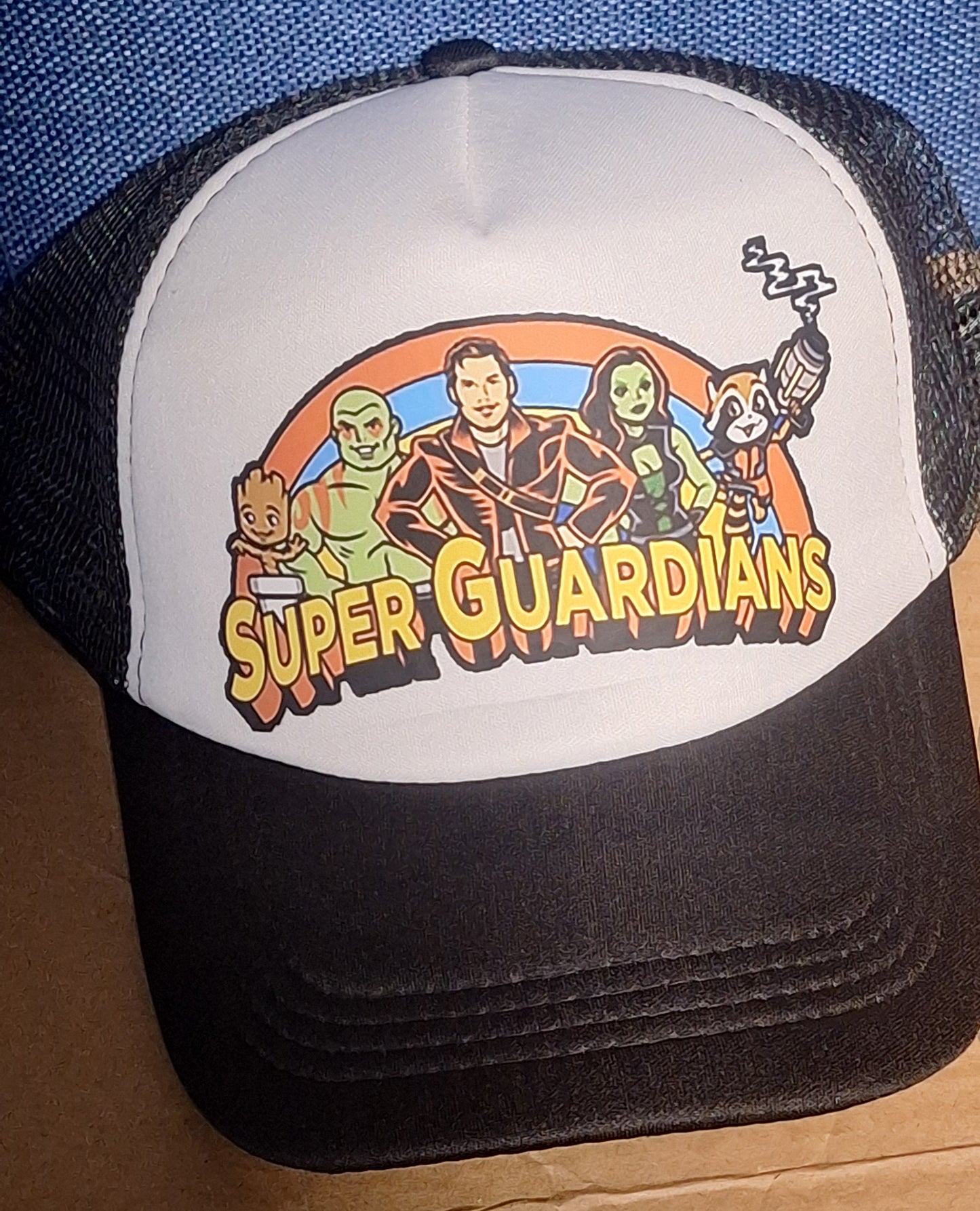 Adjustable Trucker Baseball Hat Cap Super Guardians of the Galaxy