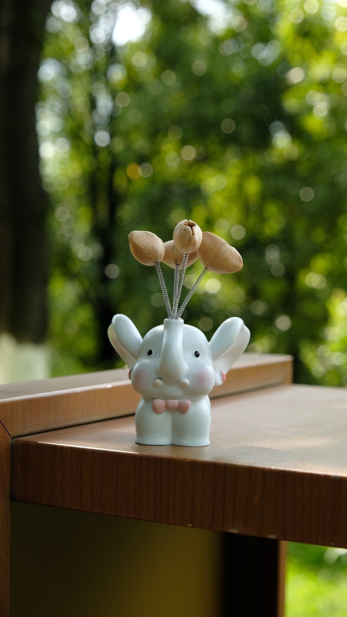 "Sweet Baby Elephant" Resin Seed Balloon Ornament