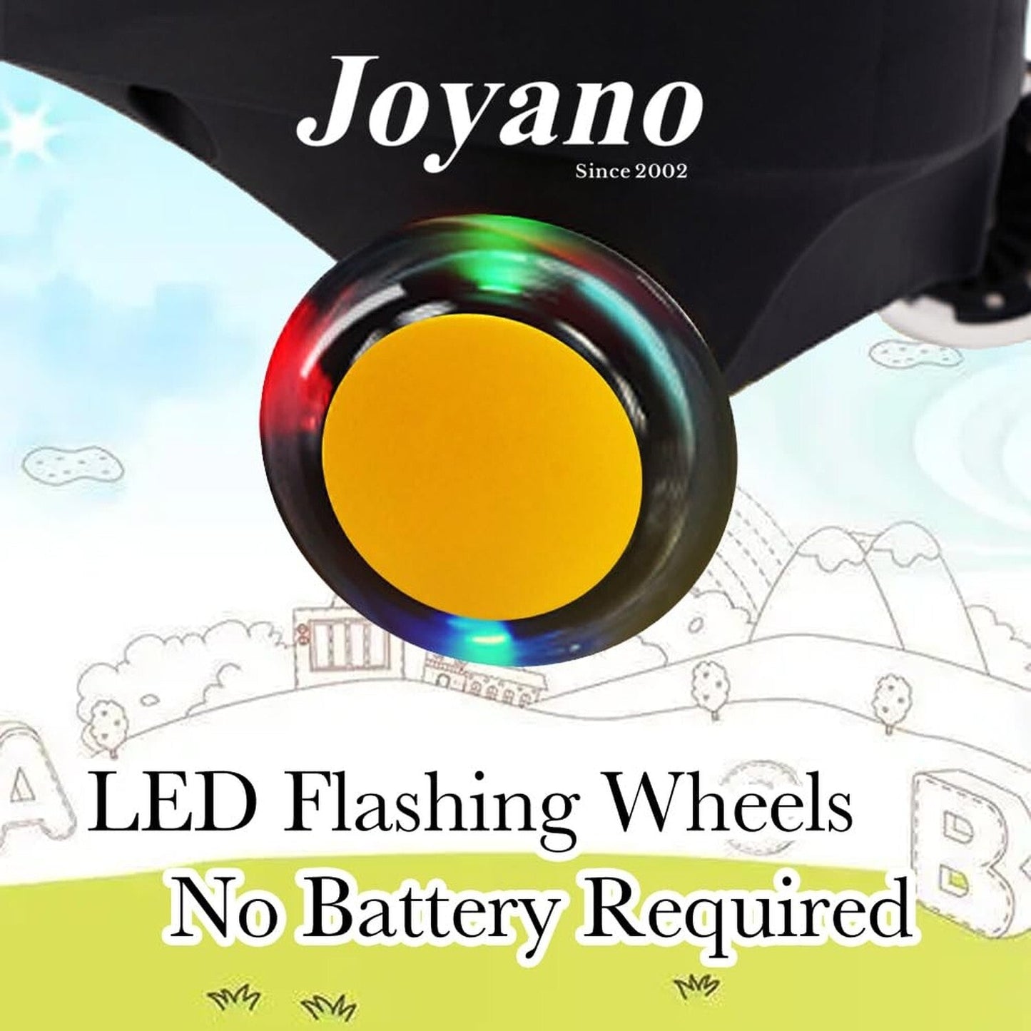 Swing Ride-On Wiggle Car with LED Flashing Wheels for Boys and Girls, Battery-Free Fun