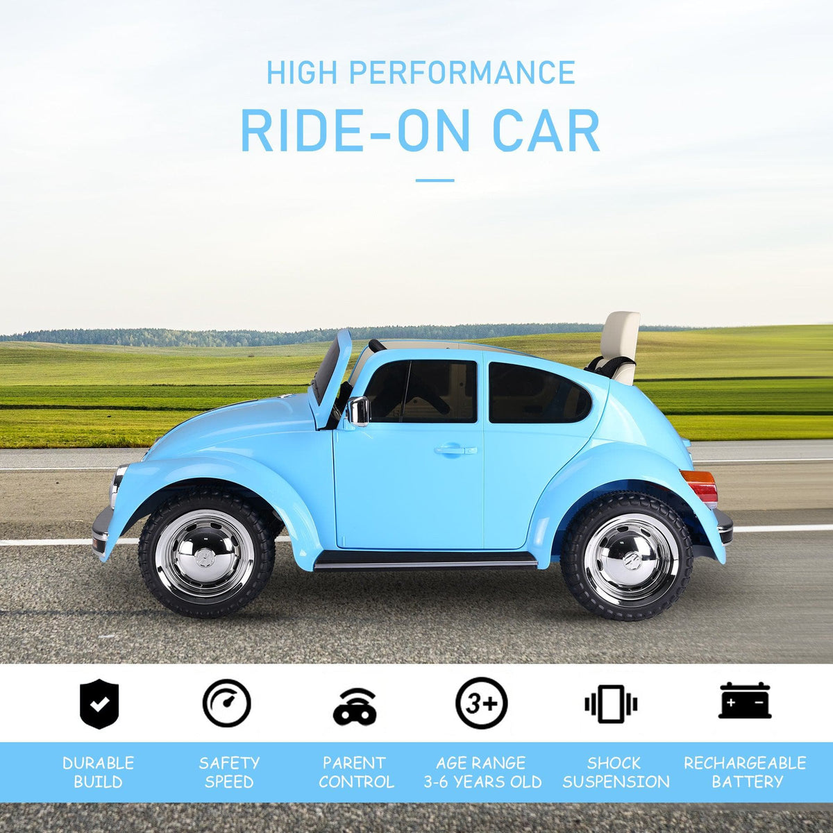 Adjustable Height Kick Scooter with Inflatable Tires for Kids and Teens Ages 5+