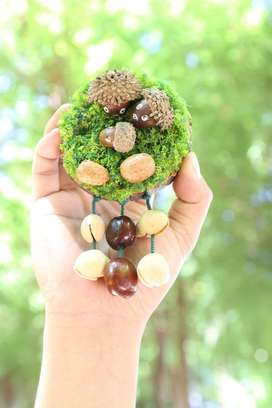 "Acorn Family" Moss Forest Fridge Magnet