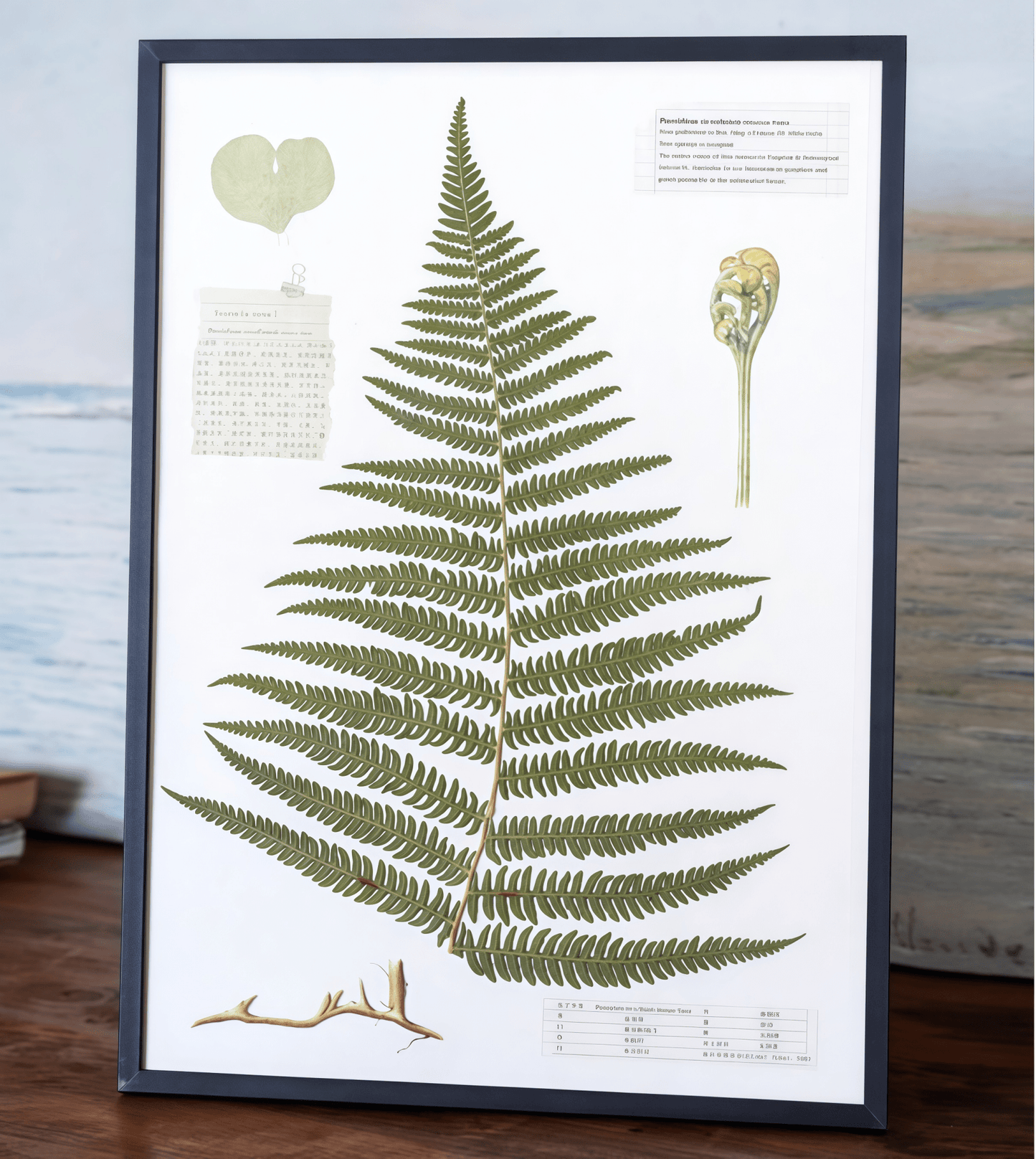 "The Grand Herbarium" Pressed Fern Flower Art