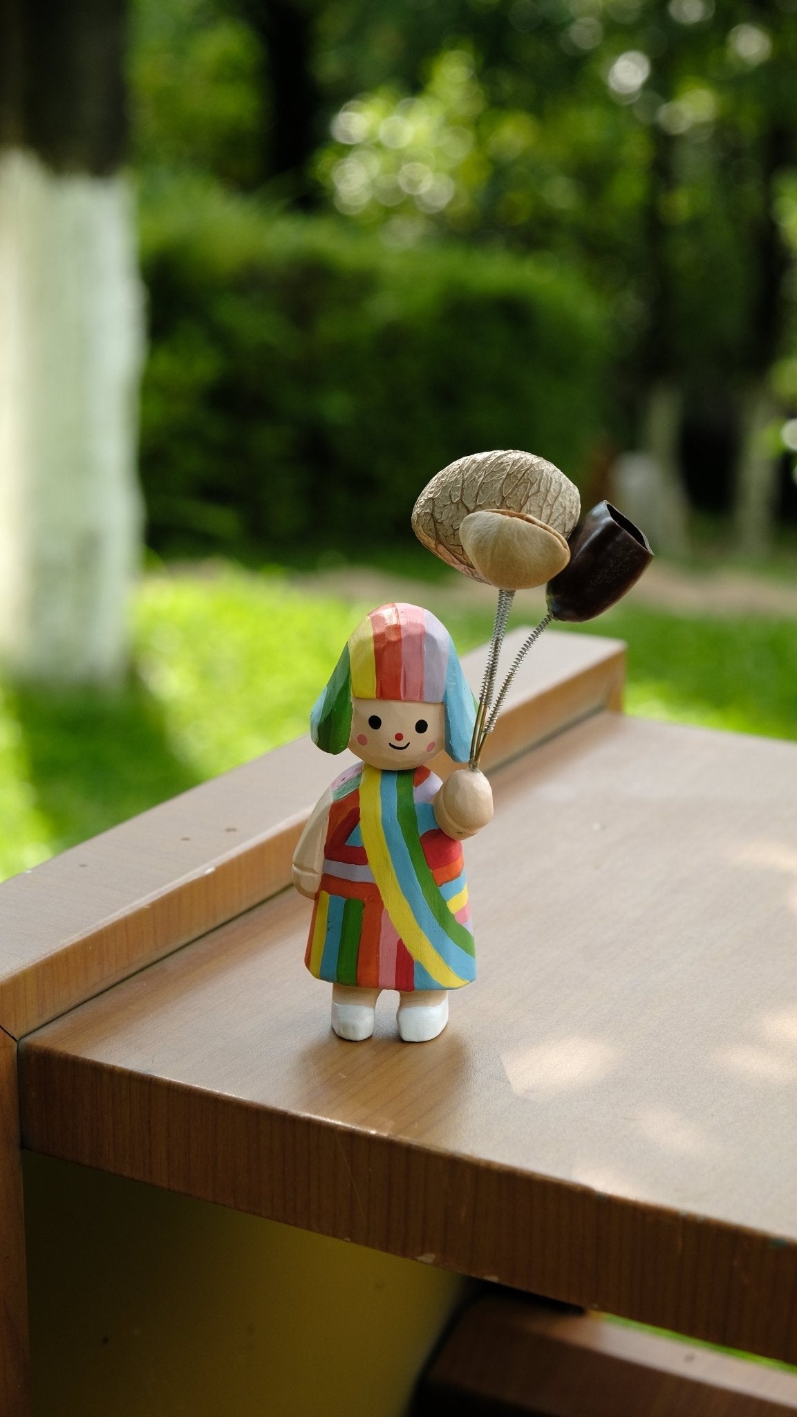 "The Rainbow Girl" Seed Balloon Figure