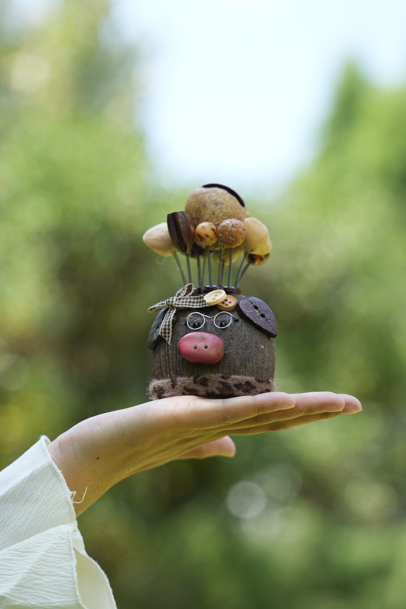 "The Scholar Piggy" Seed Pig Doll