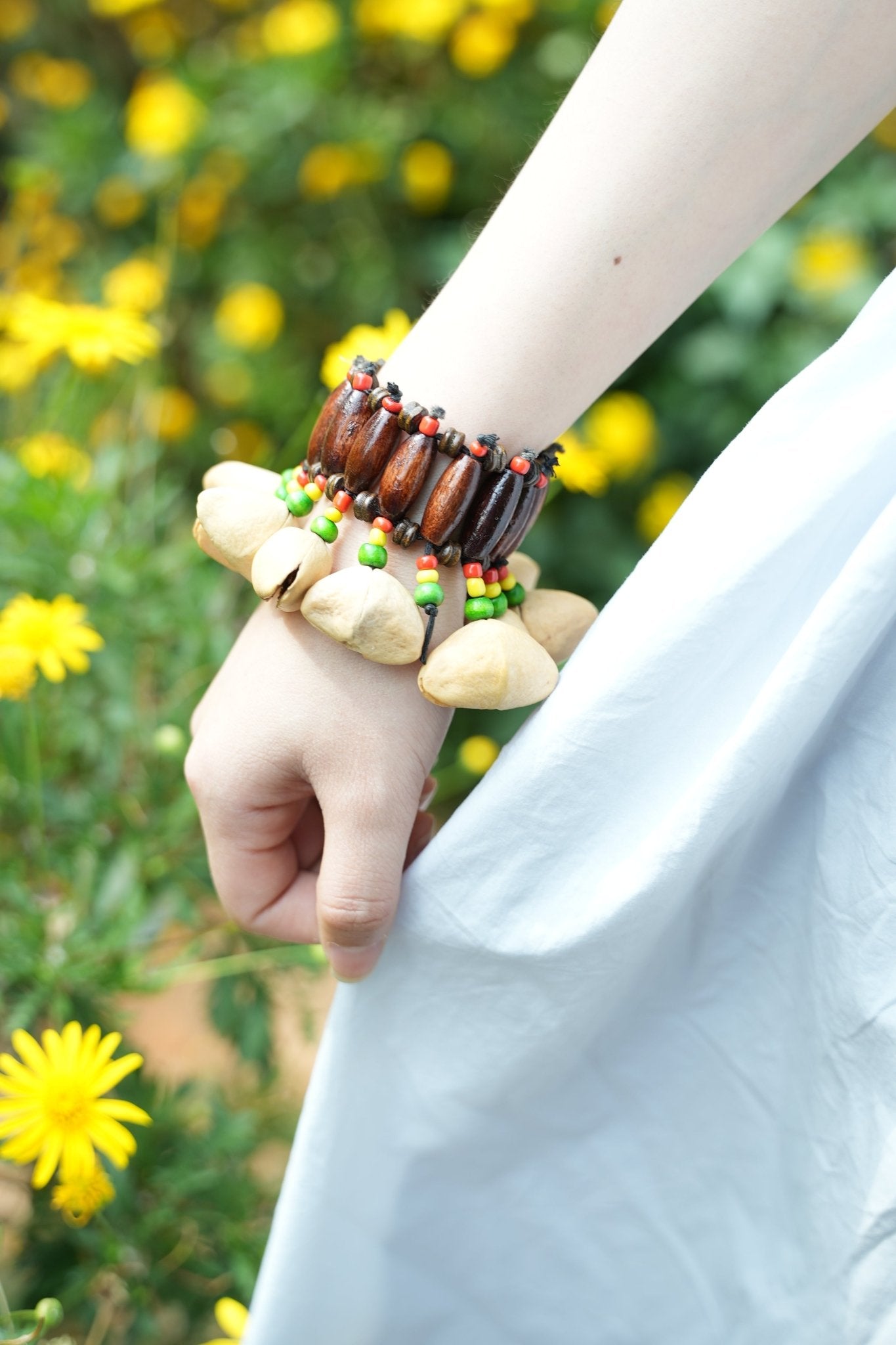 "The Tribal Dancer" Seed Rattle Bracelet