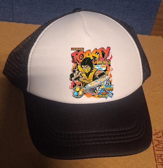 Adjustable Trucker Baseball Hat Cap Scorpions Toasty Oats Mortal Kombat