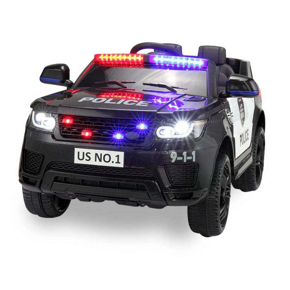 12V Kids Police Ride-On SUV Car with Parental Remote Control