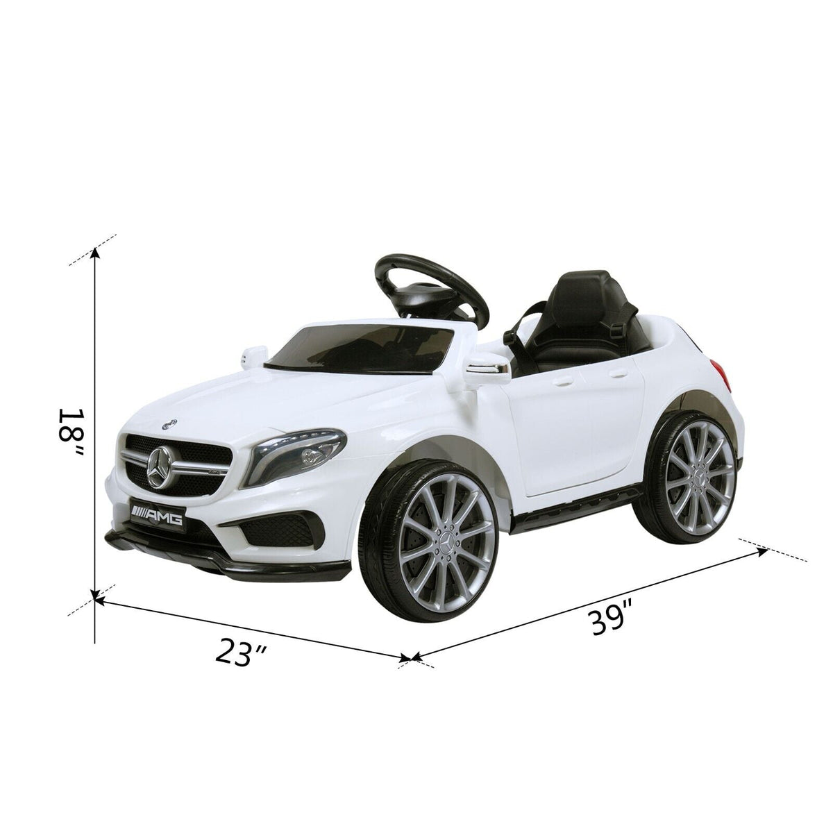 TOBBI Mercedes Benz Licensed Electric Ride On Car with 2.4G Remote Control for Kids