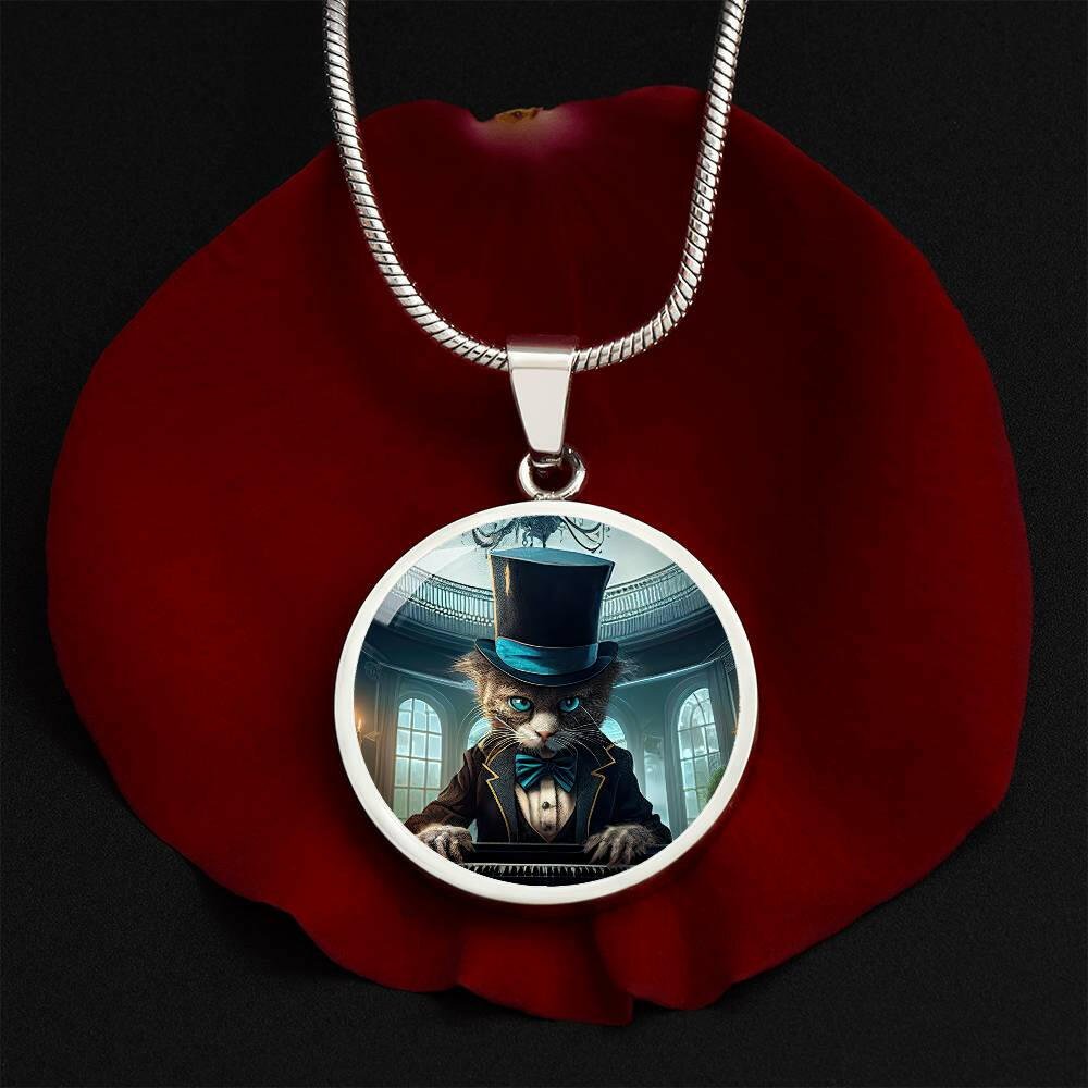 Distinguished Chaos — Dapper Cat Pendant Necklace