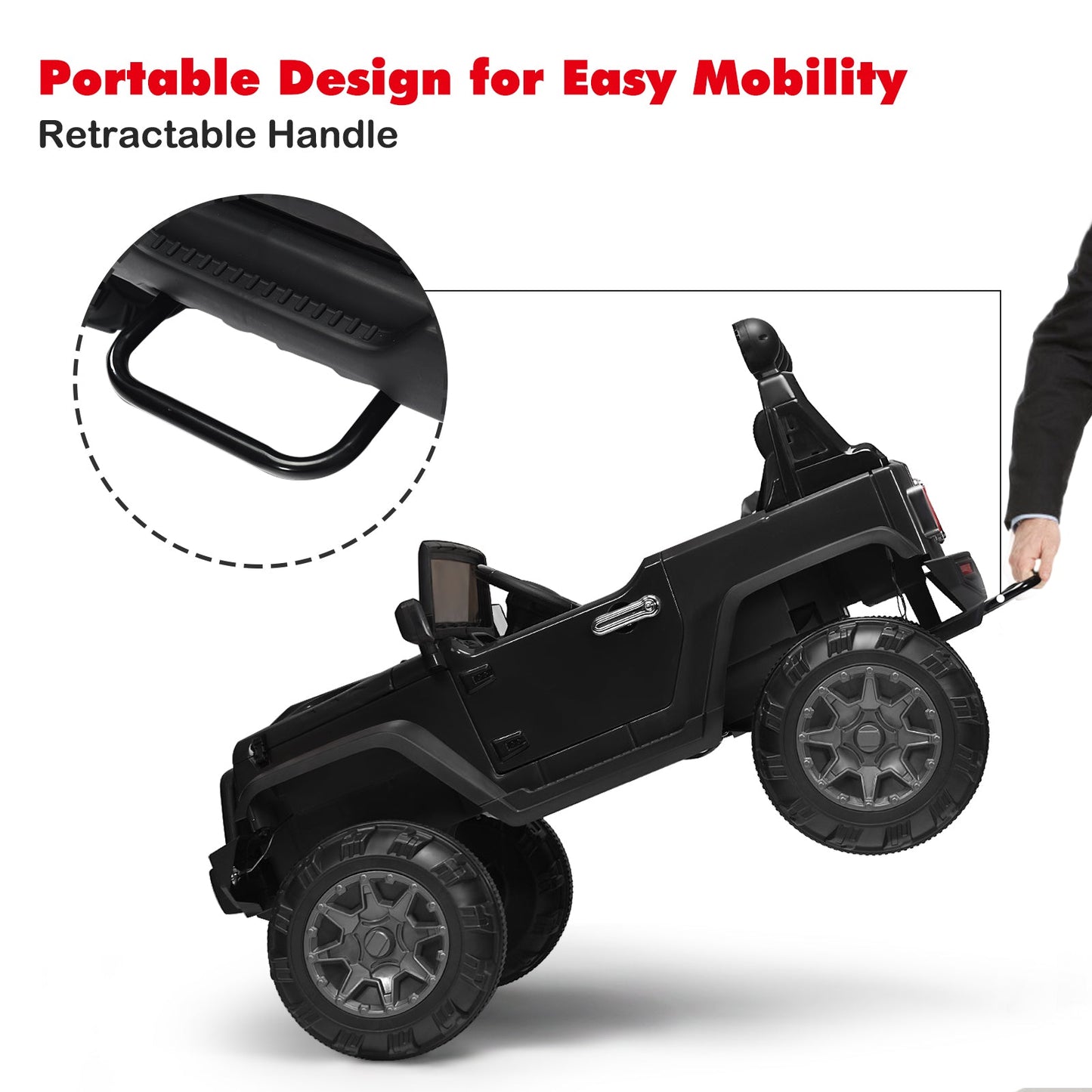12V Kids Electric Ride-On Truck with 2.4GHz Remote Control