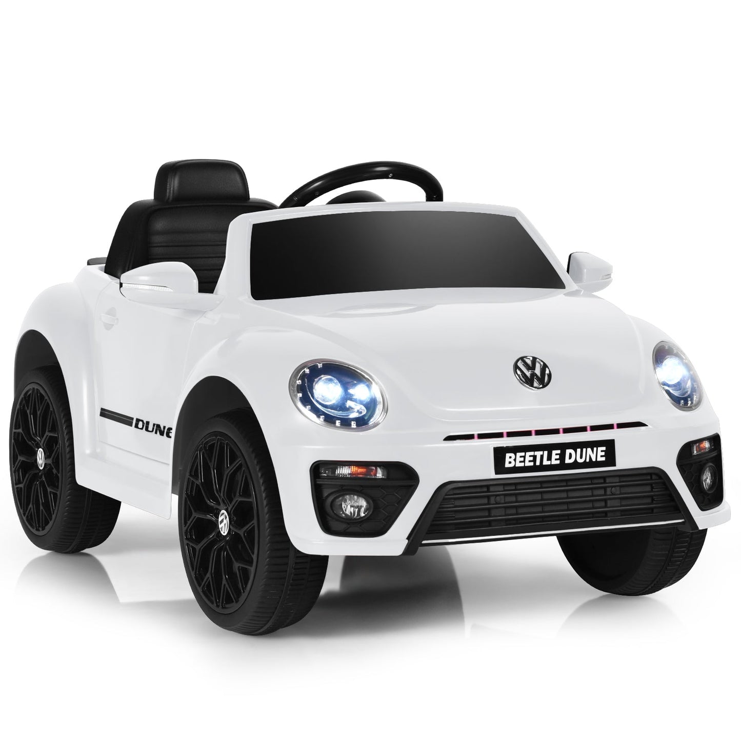 12V Electric Ride-On Volkswagen Beetle Car for Toddlers with Remote Control