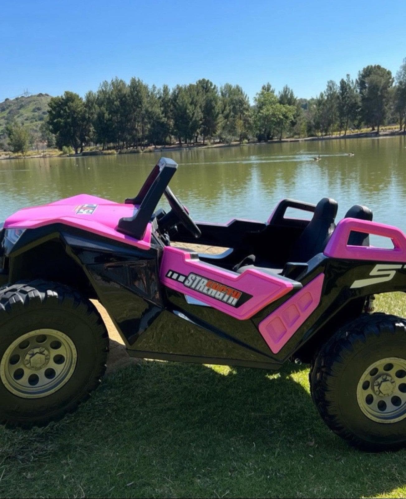 24V Clash XL 4x4 Ride-On Buggy with Rubber Tires and Remote Control, Ages 1-10