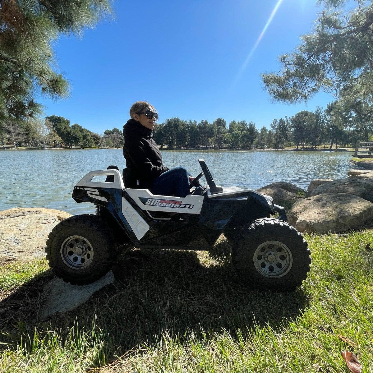 24V Clash XL 4x4 Ride-On Buggy with Rubber Tires and Remote Control, Ages 1-10