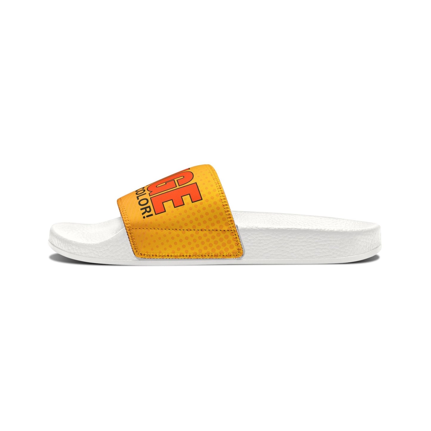 Orange Is Not My Color Sandals | Funny Men’s Slide Sandals