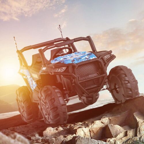 Uenjoy 12V Electric Off-Road UTV Ride On Car for Two, Realistic Design