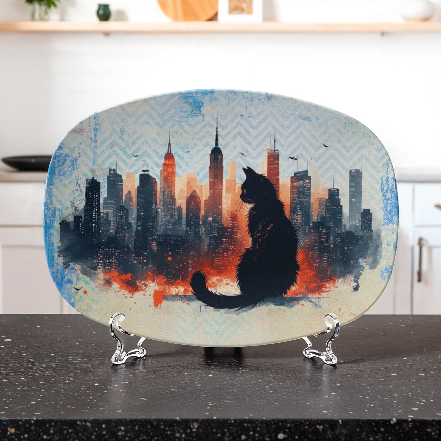 Urban Cat Collectible Serving Platter