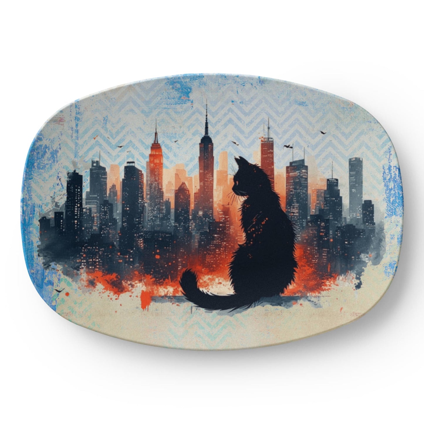 Urban Cat Collectible Serving Platter