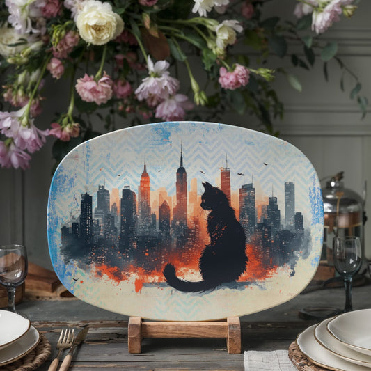 Urban Cat Collectible Serving Platter