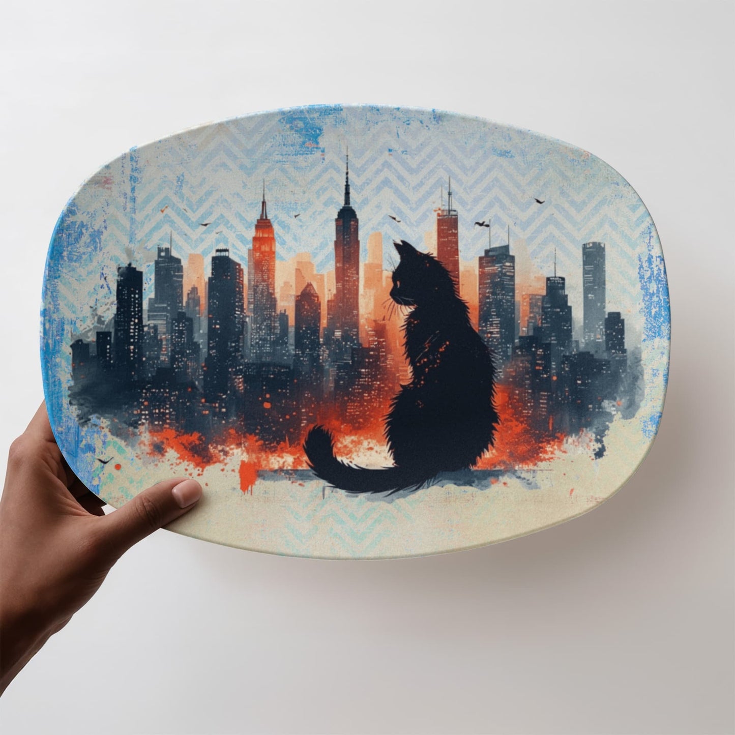 Urban Cat Collectible Serving Platter