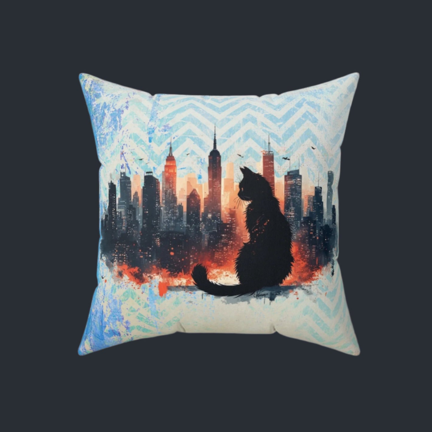 Urban Kitty Decorative Pillow, Home Decor