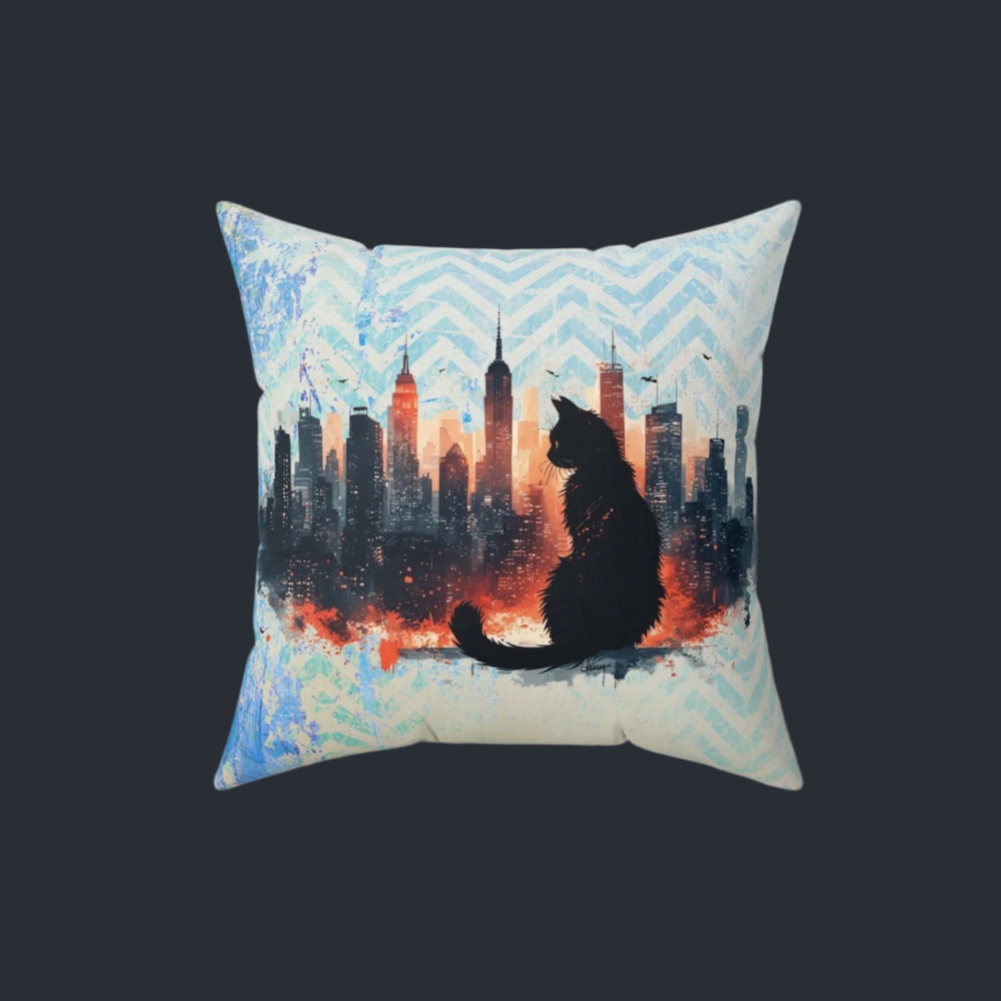 Urban Kitty Decorative Pillow, Home Decor