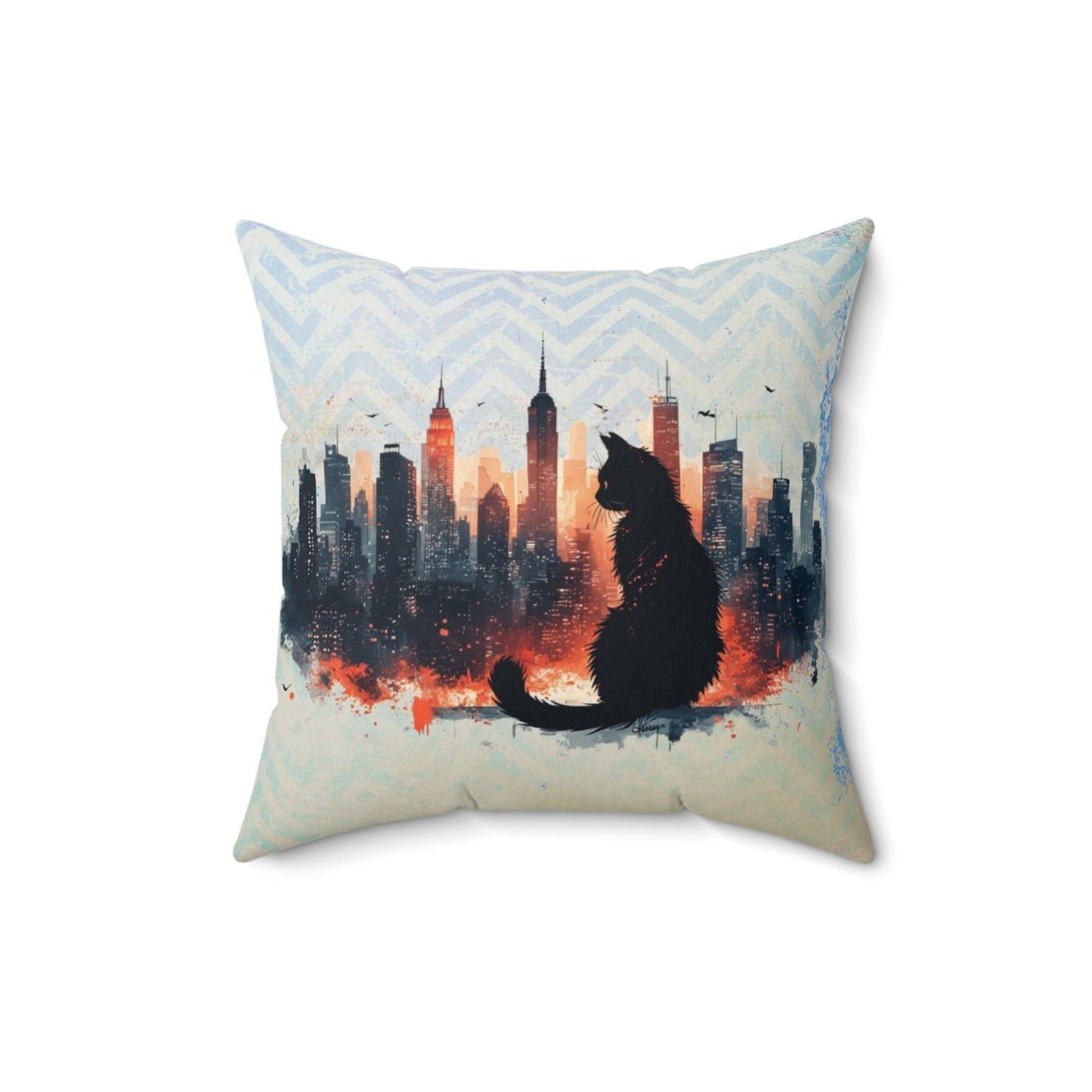 Urban Kitty Decorative Pillow, Home Decor