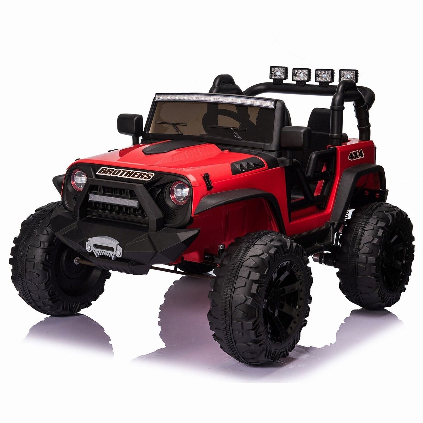 Electric Kids Ride-On Jeep Car with 12V/24V Power Wheels, Music, and Remote Control