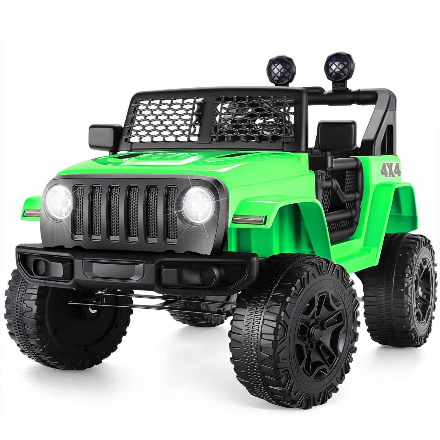 Electric Kids Ride-On Jeep Car with 12V/24V Power Wheels, Music, and Remote Control
