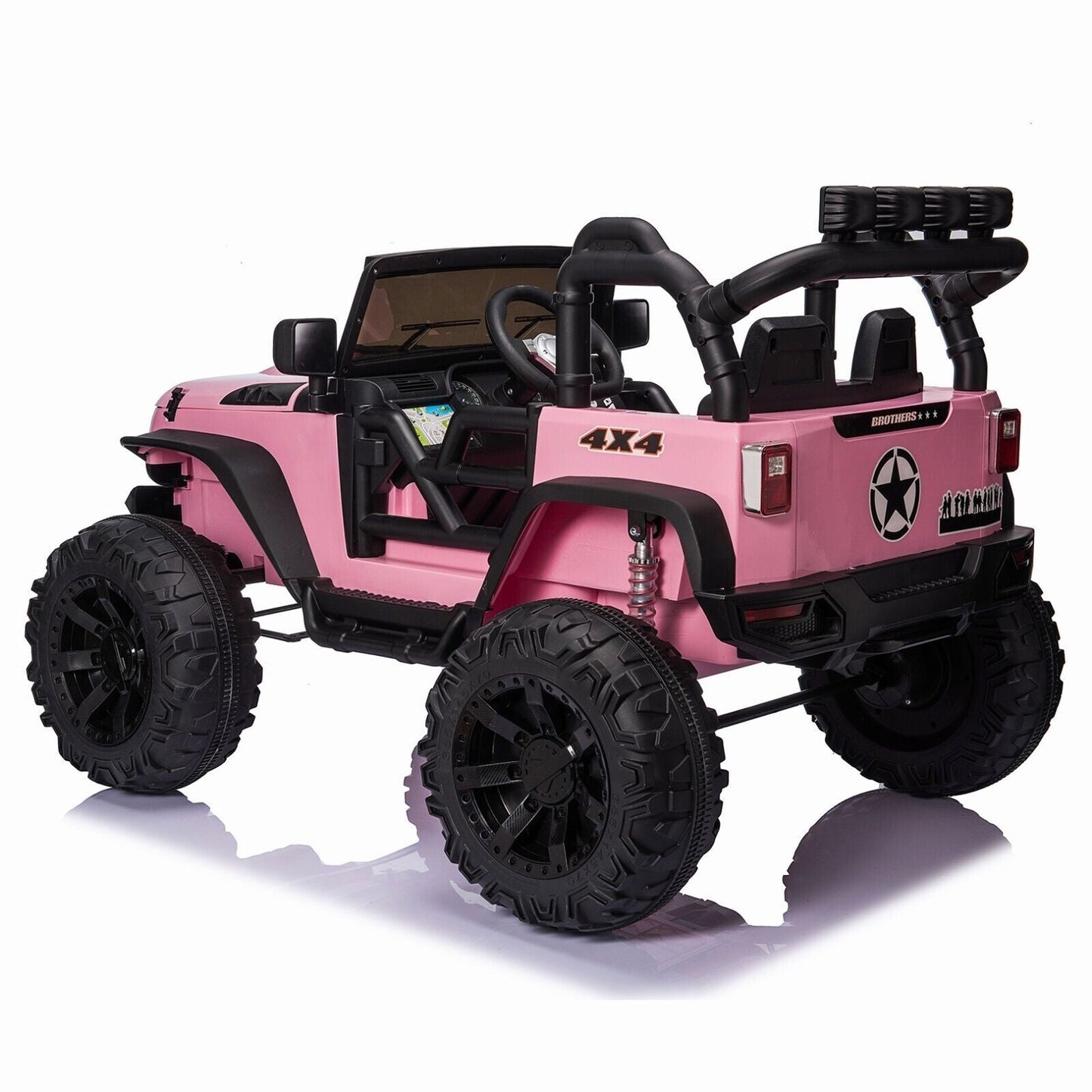 Electric Kids Ride-On Jeep Car with 12V/24V Power Wheels, Music, and Remote Control