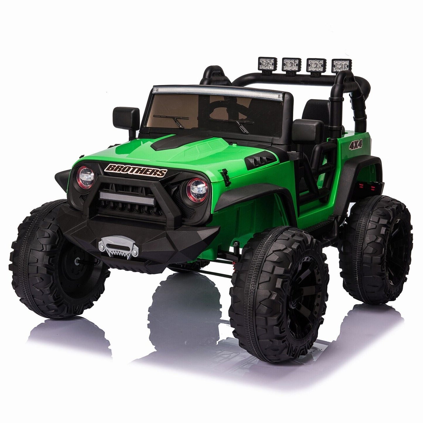 Electric Kids Ride-On Jeep Car with 12V/24V Power Wheels, Music, and Remote Control