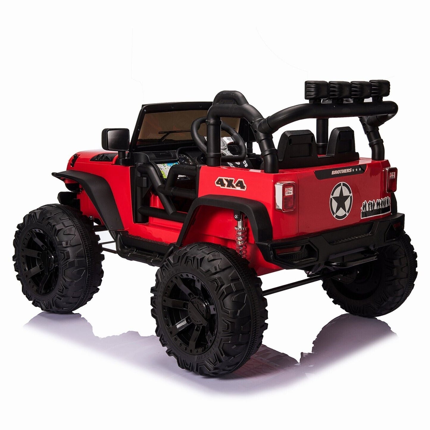 Electric Kids Ride-On Jeep Car with 12V/24V Power Wheels, Music, and Remote Control