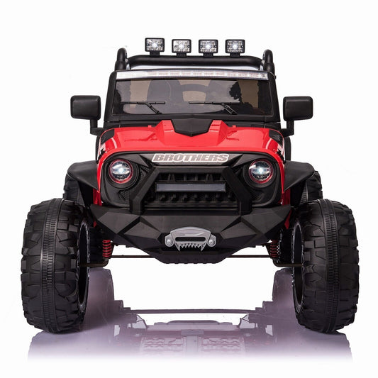 Electric Kids Ride-On Jeep Car with 12V/24V Power Wheels, Music, and Remote Control