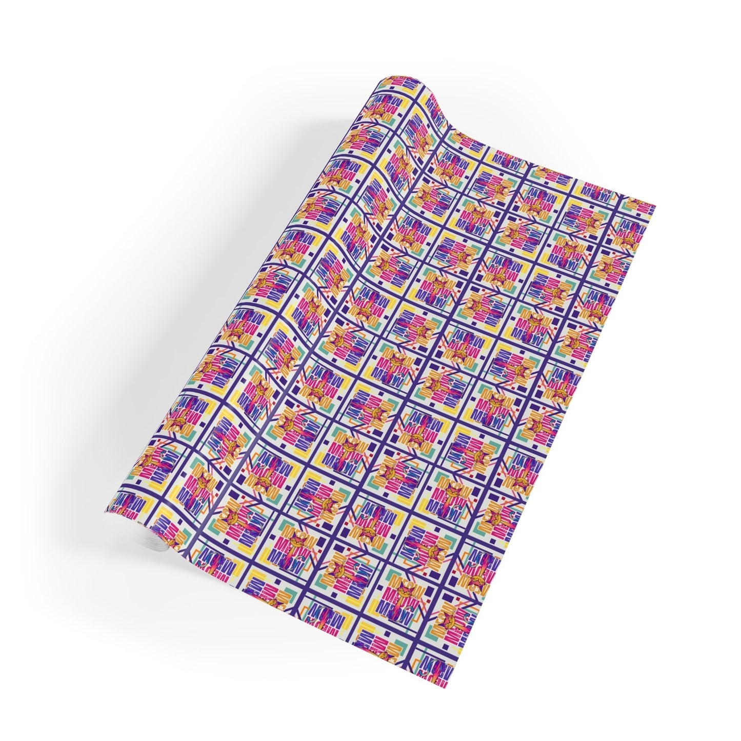 Vibrant Meow Meow Meow Gift Wrap for Every Occasion